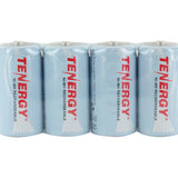 Tenergy 10200 C-cell (4PK) 5000mAh 1.2V Nickel Metal Hydride (NiMH) Button Top Batteries - 4-Pack