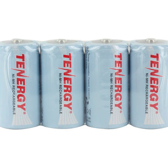 Tenergy 10200 C-cell (4PK) 5000mAh 1.2V Nickel Metal Hydride (NiMH) Button Top Batteries - 4-Pack