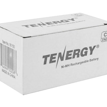 Tenergy 10200 C-cell (20PK) 5000mAh 1.2V Nickel Metal Hydride (NiMH) Button Top Batteries - 20-Pack