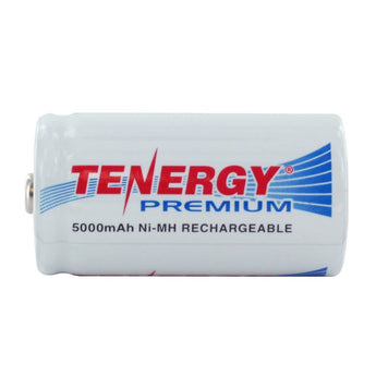 Tenergy Premium 10208 C-cell 5000mAh 1.2V Nickel Metal Hydride (NiMH) Button Top Battery - Bulk