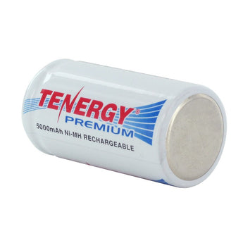 Tenergy Premium 10208 C-cell 5000mAh 1.2V Nickel Metal Hydride (NiMH) Button Top Battery - Bulk