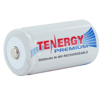 Tenergy Premium 10208 C-cell 5000mAh 1.2V Nickel Metal Hydride (NiMH) Button Top Battery - Bulk