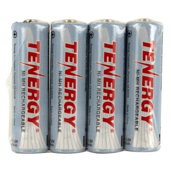 Tenergy 10342 AA 2500mAh 1.2V Nickel Metal Hydride (NiMH) Low Self Discharge Button Top Battery - Bulk