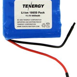 Tenergy 31016 Lithium Li-Ion 18650 11.1V 4400mAh Battery Pack