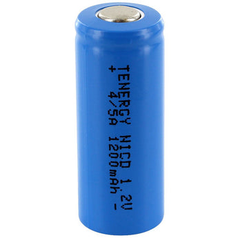 Tenergy 4/5A 1200mAh 1.2V NiCd Rechargeable Flat Top Battery - Standing Shot