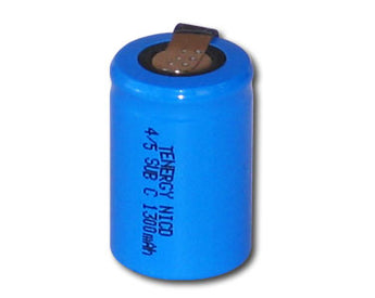 Tenergy 20303-1 4/5 Sub C 1300mAh 1.2V Nickel Cadmium (NiCd) Battery with or without Tabs - Bulk