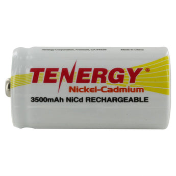 Tenergy 20400 C-cell 3000mAh 1.2V Nickel Cadmium (NiCd) Button Top Battery - Bulk