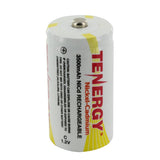 Tenergy 20400 C-cell 3000mAh 1.2V Nickel Cadmium (NiCd) Button Top Battery - Bulk