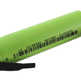 Tenergy 30005-1 ICR 18650 3.7V 2600mAh Li-Ion Unprotected Rechargeable Battery - With Tabs