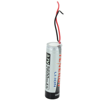 Tenergy 18650 2600mAh 3.7V Protected Lithium Ion (Li-ion) Bare Leads Battery - Bulk (30011)
