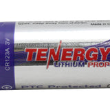 Tenergy Propel CR123A 1400mAh 3V Lithium Photo Battery - Side Shot