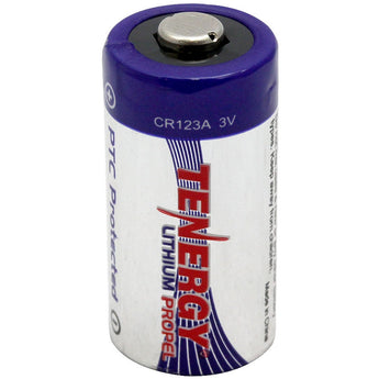 Tenergy Propel CR123A 1400mAh 3V Lithium Photo Battery - Standing Shot