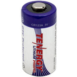 Tenergy Propel 30214 CR123A 1400mAh 3V High Energy 1.5A Lithium Primary (LiMnO2) Button Top Photo Battery - Bulk