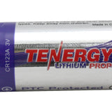 Tenergy Propel 30214 CR123A 1400mAh 3V High Energy 1.5A Lithium Primary (LiMnO2) Button Top Photo Battery - Bulk
