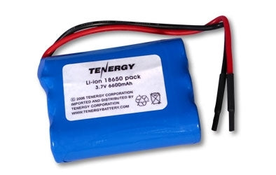 Tenergy 18650 6600mAh 3.7V Protected Lithium Ion (Li-ion) Bare Leads Battery - Bulk (31002)