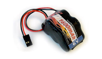 Tenergy 11114 6V 1600mAh NiMH Side by Side Double Hump Battery Pack with Hitec Connector