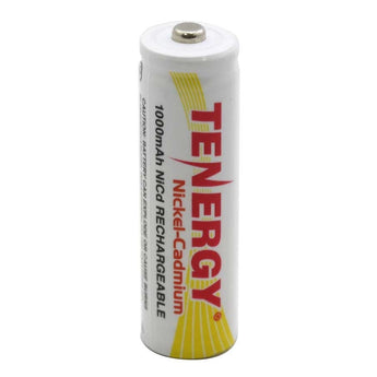 Tenergy 90391 AA 1000mAh 1.2V Nickel Cadmium (NiCd) Button Top Batteries - Pack of 24