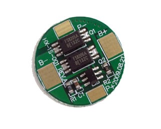 Tenergy 32002 Protection Circuit Module (PCB) Round for 3.7V Li-Polymer Battery 3.5A Working (6A cut-off)