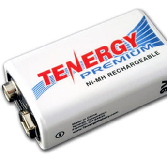 Tenergy Premium 10005 9V 200mAh 8.4V Nickel Metal Hydride (NiMH) Battery with Snap Connector - Bulk