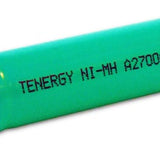 Tenergy 10704-0 NiMH Cell A Size 1.2V 2700 mAh battery (No Tabs)