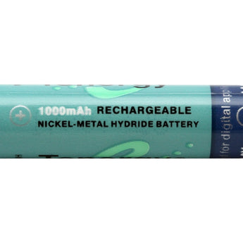 Tenergy 10400 AAA (4PK) 1000mAh 1.2V Nickel Metal Hydride (NiMH) Button Top Battery - Pack of 4