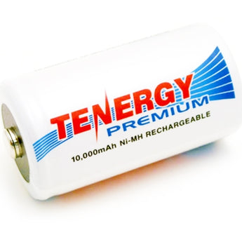 Tenergy Premium 10105 D-cell 10000mAh 1.2V Nickel Metal Hydride (NiMH) Button Top Battery - Bulk