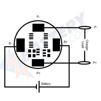 Tenergy 32002 Protection Circuit Module (PCB) Round for 3.7V Li-Polymer Battery 3.5A Working (6A cut-off)