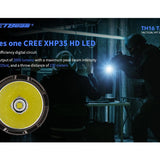 Jetbeam TH16-TAC USB-C Rechargeable LED Flashlight - CREE XHP35 HD - 2000 Lumens - Includes 1 x 18650