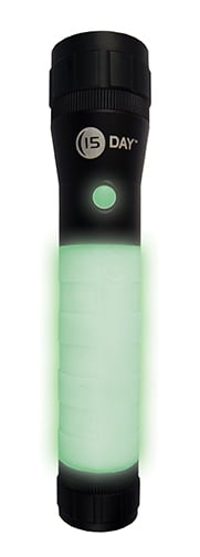 Ultimate Survival Technologies 15-Day LED Flashlight - 200 Lumens - Uses 2 x Ds - Aluminum - Glo (20-U10415-15)