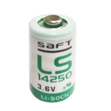 Saft LS14250 1/2 AA Vertical View of Front Jacket