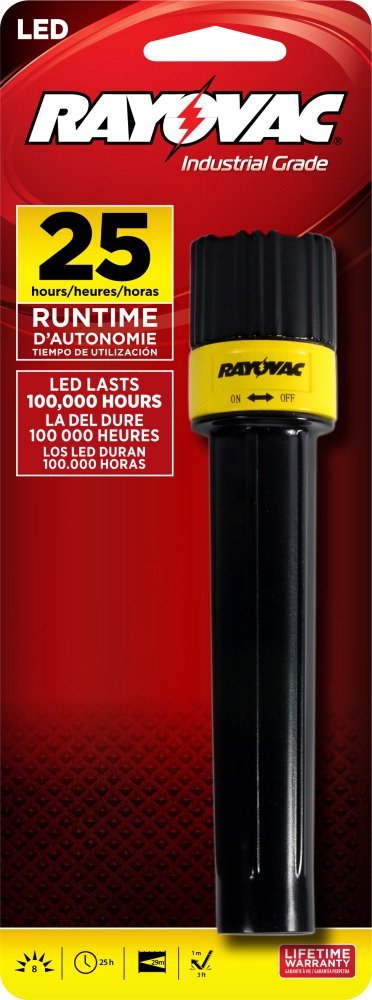Rayovac Industrial 2AA LED Economy Flashlight - 8 Lumens - Uses 2 x AA