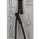 Nite Ize Gear Tie Dockable Rubber Twist Tie with Adhesive End and Stretch Loop - 24-Inch - Black (GLK24-01-R3)