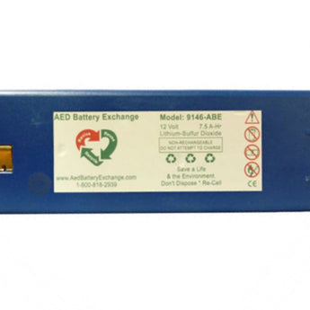 AED Replacement 9146 7500mAh 12V Lithium Sulfur Dioxide (LiSO2) Battery Pack for Cardiac Science™ Powerheart G3 and G3 Plus Defibrillators - Blue, White, or Yellow