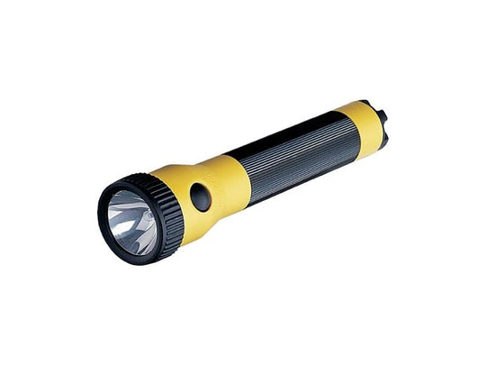 Streamlight PolyStinger Rechargeable Flashlight with 120V AC/DC Charger and 2 Sleeves - C4 LED - 385 Lumens - Includes NiCd Sub-C Battery Pack - Black (76113) or Yellow (76163)