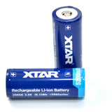 XTAR 26650 5200mAh 3.6V 7A Protected Lithium Ion (Li-ion) Button Top Battery - Boxed