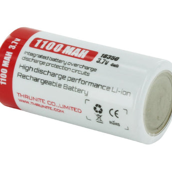 ThruNite 18350 1100mAh 3.7V Protected Lithium Ion (Li-ion) Button Top Battery