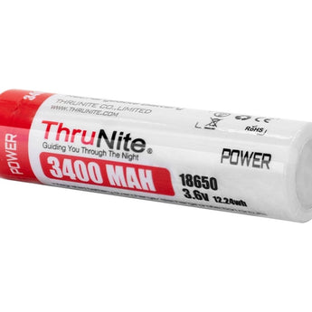 ThruNite 18650 3400mAh 3.7V Protected Lithium Ion (Li-ion) Button Top Battery