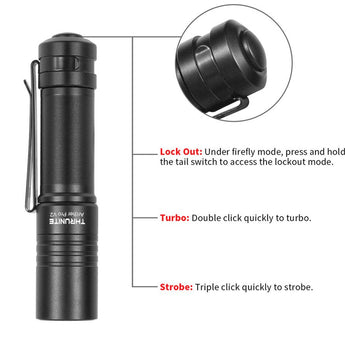 ThruNite Archer Pro V2 USB-C Rechargeable EDC Flashlight - 950 Lumens- Uses Built-in Li-ion Battery Pack