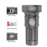 ThruNite Catapult Mini USB-C Rechargeable Flashlight - 680 Lumens - OSRAM KW.CSLNM1.TG - Includes 1 x 18350 - Black or Space Grey
