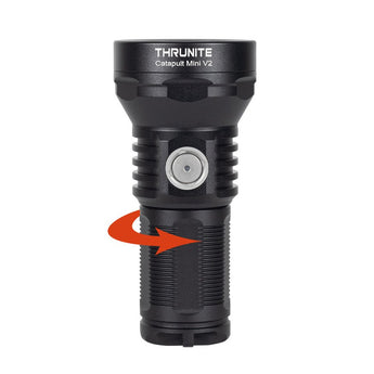 ThruNite Catapult Mini V2 USB-C Rechargeable LED Flashlight - 1108 Lumens - Luminus SFT40 - Includes 1 x 18350 - Black or Desert Tan