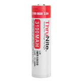 ThruNite IMR 18650 3100mAh 3.7V Protected High-Drain Lithium Manganese (LiMn2O4) Button Top Battery