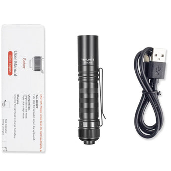 ThruNite Saber LED Flashlight - 659 Lumens - Luminus SST20 - Uses 1 x AA - Black or Grey
