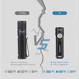 ThruNite Ti LED Keychain Flashlight - 650 Lumens - Uses Built-in Li-ion Battery Pack
