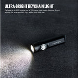 ThruNite Ti LED Keychain Flashlight - 650 Lumens - Uses Built-in Li-ion Battery Pack