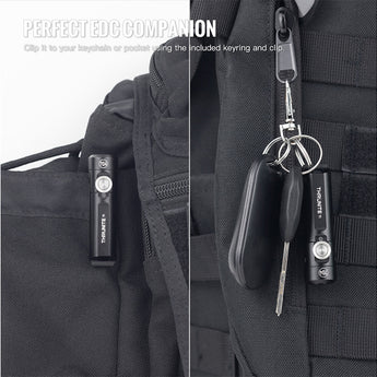 ThruNite Ti LED Keychain Flashlight - 650 Lumens - Uses Built-in Li-ion Battery Pack