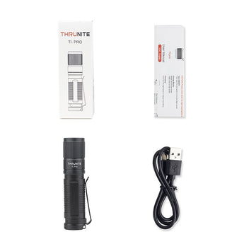 ThruNite Ti Pro LED Flashlight - 1012 Lumens - Includes 1 x 14500 with USB-C Charging Port