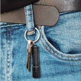 thrunite ti2 black on key ring with keys