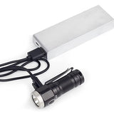 ThruNite W1 Rechargeable LED Flashlight - 693 Lumens - Includes 1 x 16340 - Black