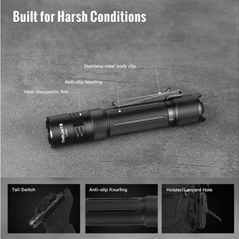 ThruNite Lynx LED Flashlight - 3100 Lumens - Includes 1 x 21700 with Built-in USB-C Charging Port