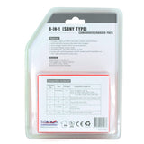 Titanium Innovations 8-In-1 Sony Camcorder Battery Charger - Back of Blister Packaging